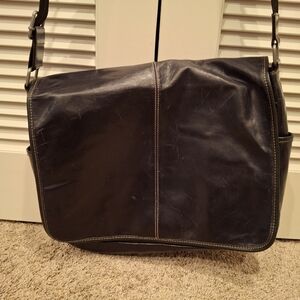 Vintage Perry Ellis  Men's Black Crossbody Shoulder Bag/Portfolio